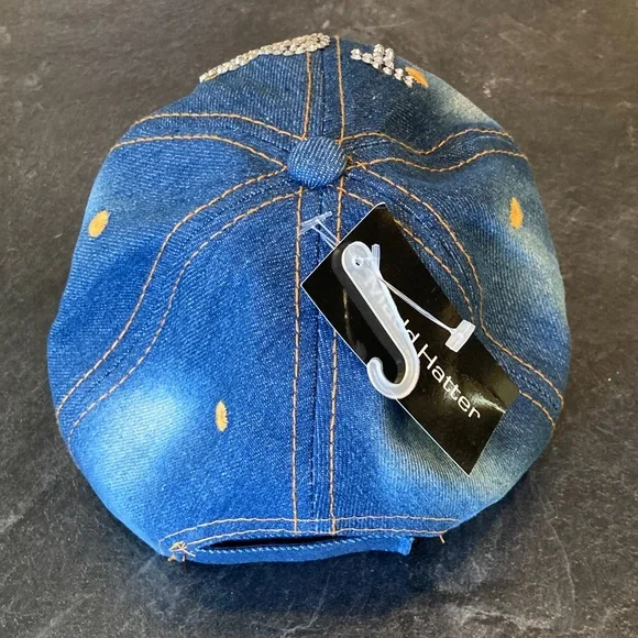Women’s Madd Hatter rhinestone jean I Love Jesus ball cap - NWT - Picture 2 of 6